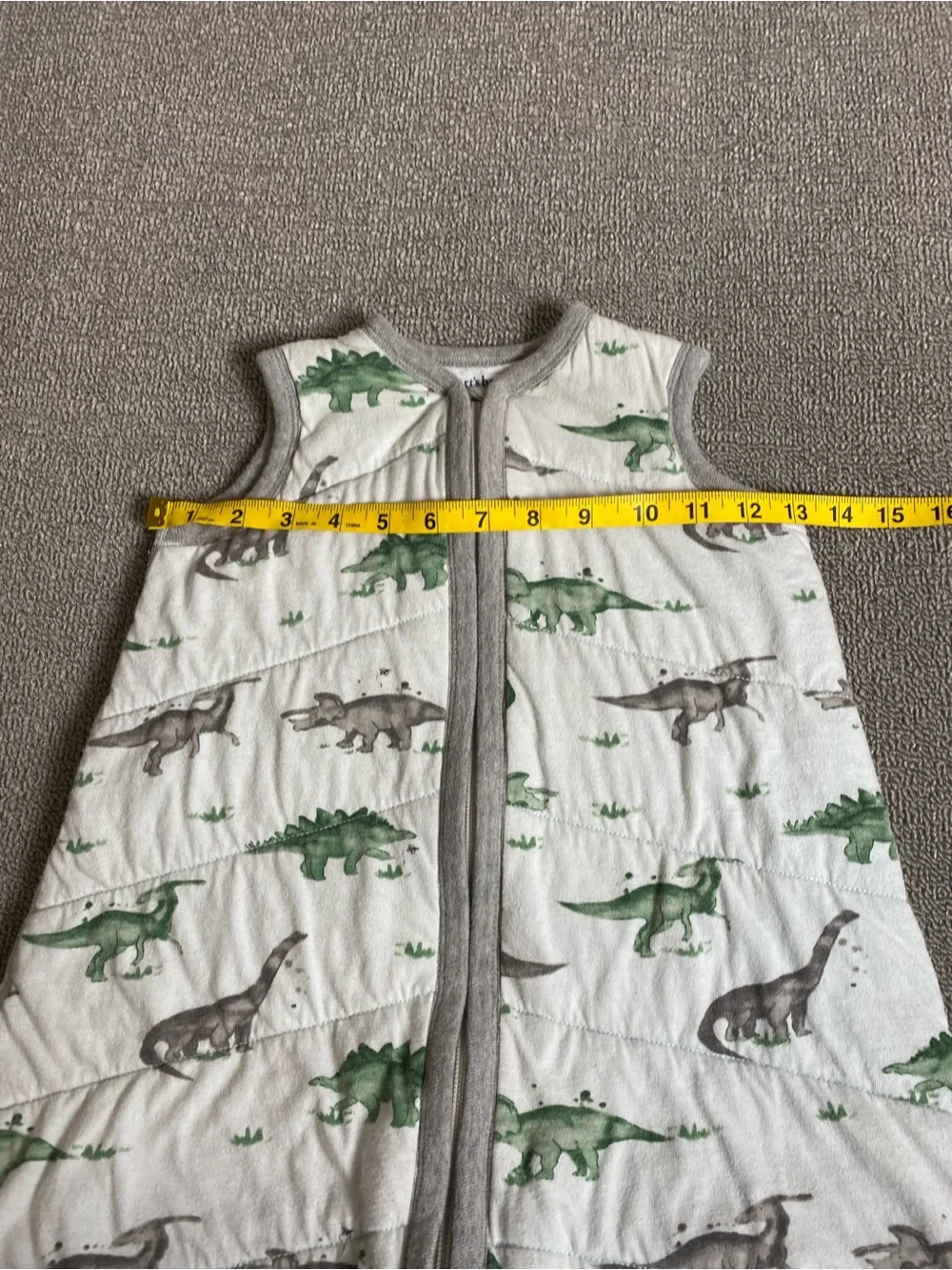 Burt's Bees 6-12 Months 100% Organic Cotton Sleep Sack with Dinosaur Print